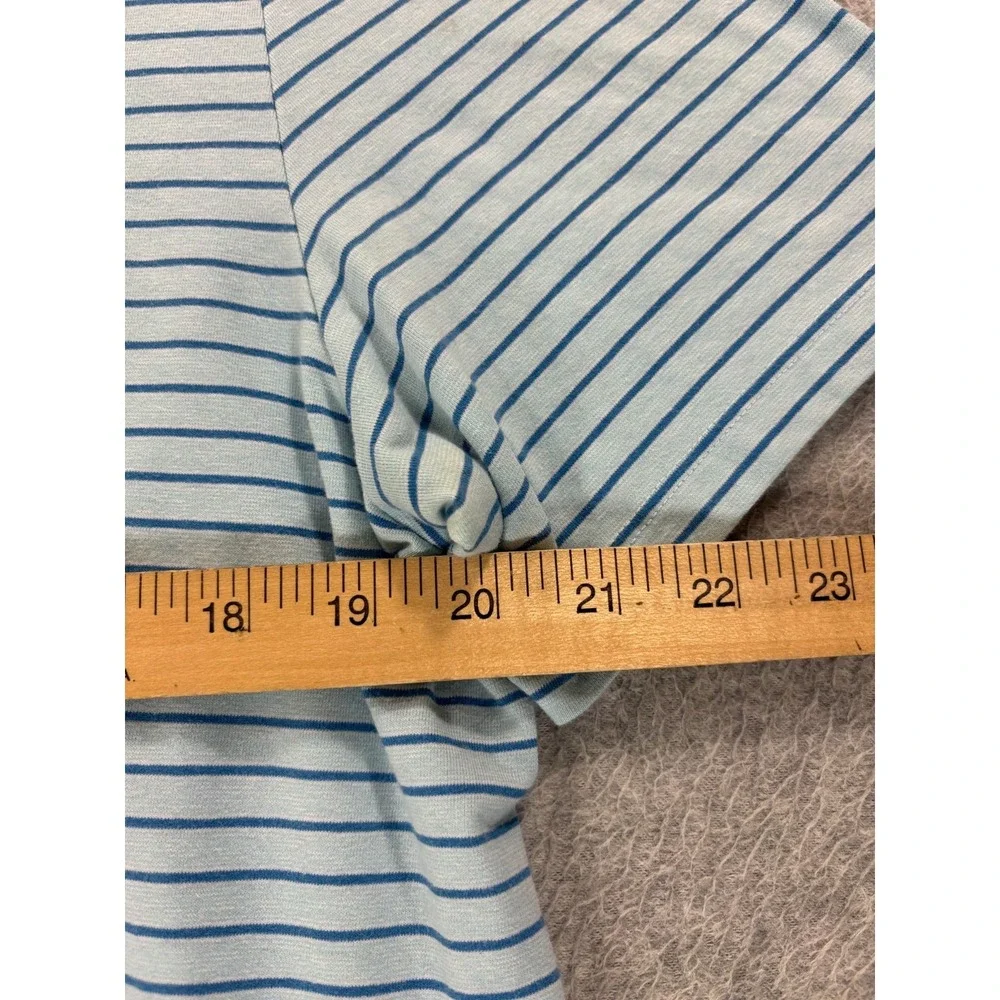Vineyard Vines Edgartown Striped Short Sleeve Polo Shirt (Men's Large) Blue